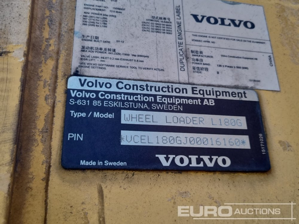 Kolesový nakladač 2013 Volvo L180G: obrázok 47