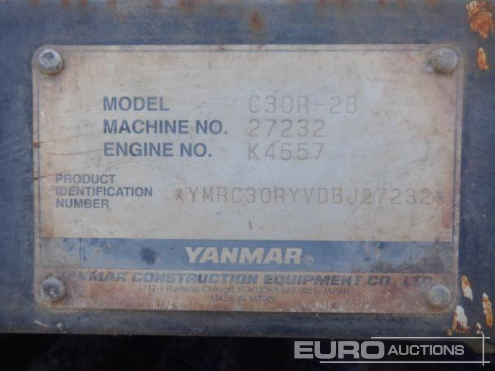 2013 Yanmar C30R-2B - Pásový damper: obrázok 5 2013 Yanmar C30R-2B - Pásový damper: obrázok 5