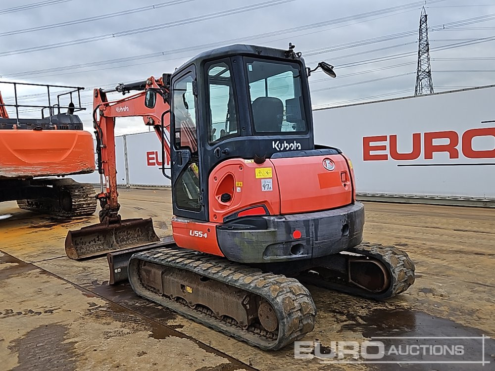 2015 Kubota U55-4 - Mini rýpadlo: obrázok 3 2015 Kubota U55-4 - Mini rýpadlo: obrázok 3