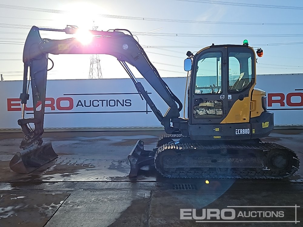 2017 Volvo ECR88D - Mini rýpadlo: obrázok 2 2017 Volvo ECR88D - Mini rýpadlo: obrázok 2