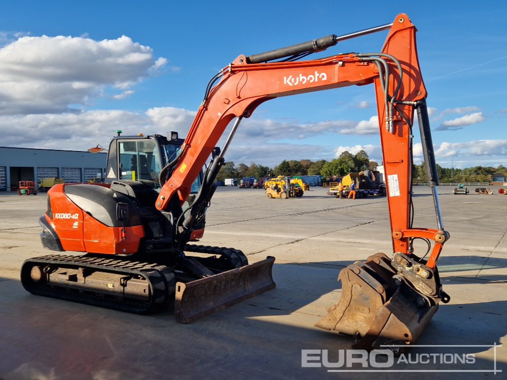Mini rýpadlo 2018 Kubota KX080-4A: obrázok 7