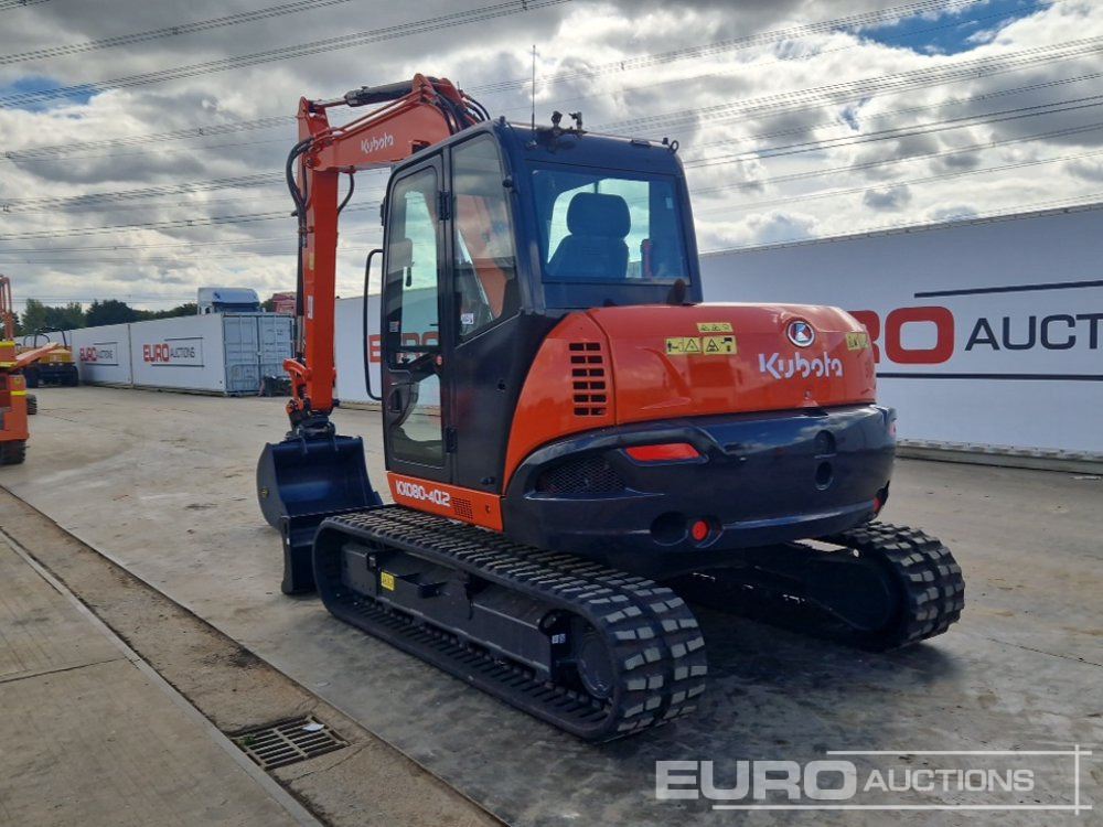2018 Kubota KX080-4A - Mini rýpadlo: obrázok 3 2018 Kubota KX080-4A - Mini rýpadlo: obrázok 3