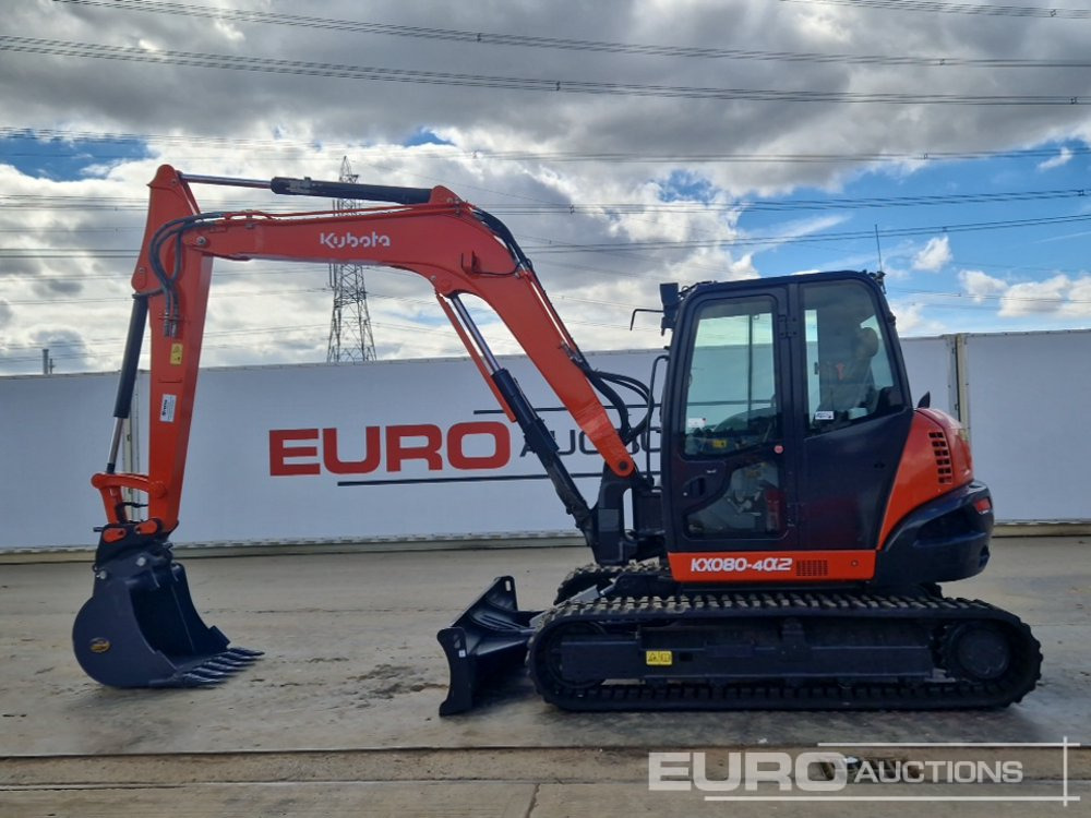 2018 Kubota KX080-4A - Mini rýpadlo: obrázok 2 2018 Kubota KX080-4A - Mini rýpadlo: obrázok 2