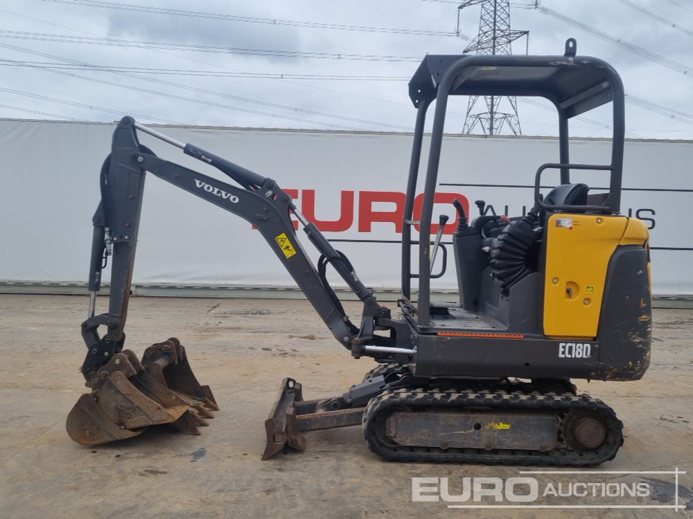 2018 Volvo EC18D - Mini rýpadlo: obrázok 2 2018 Volvo EC18D - Mini rýpadlo: obrázok 2