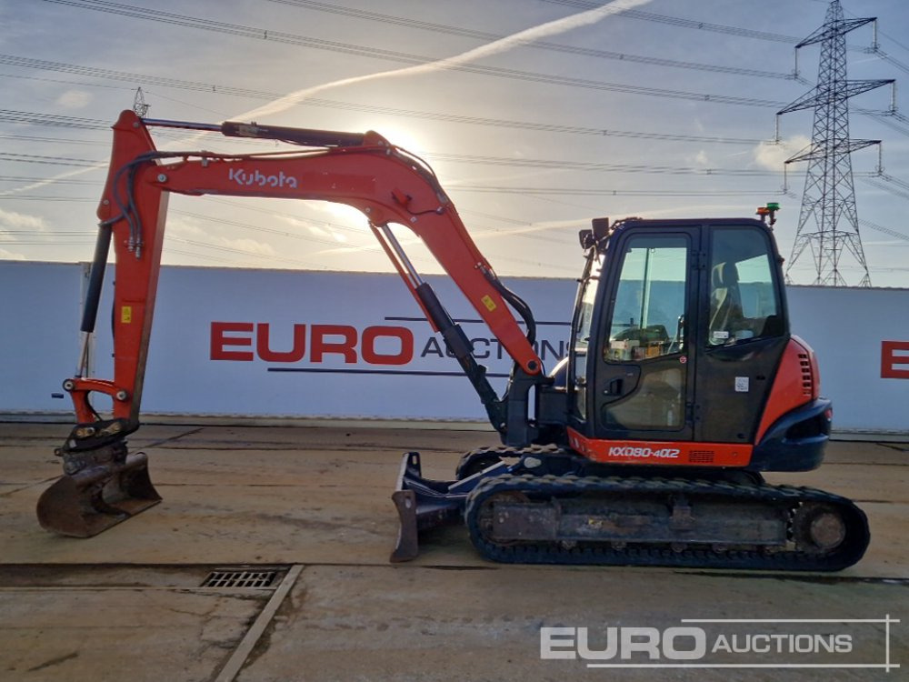 2019 Kubota KX080-4A2 - Mini rýpadlo: obrázok 2 2019 Kubota KX080-4A2 - Mini rýpadlo: obrázok 2