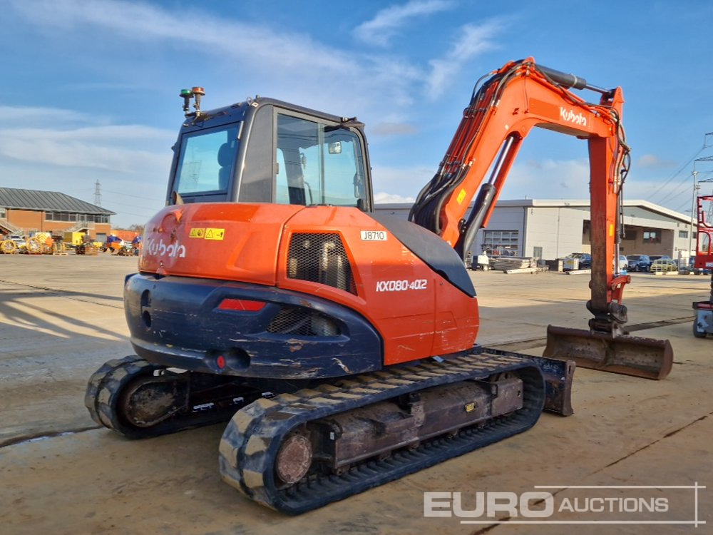 2019 Kubota KX080-4A2 - Mini rýpadlo: obrázok 5 2019 Kubota KX080-4A2 - Mini rýpadlo: obrázok 5