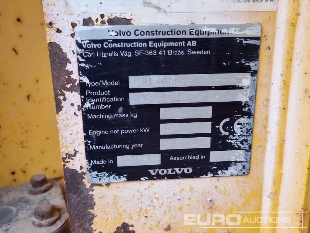 Ťahačový kĺbový damper 2019 Volvo A30G: obrázok 36