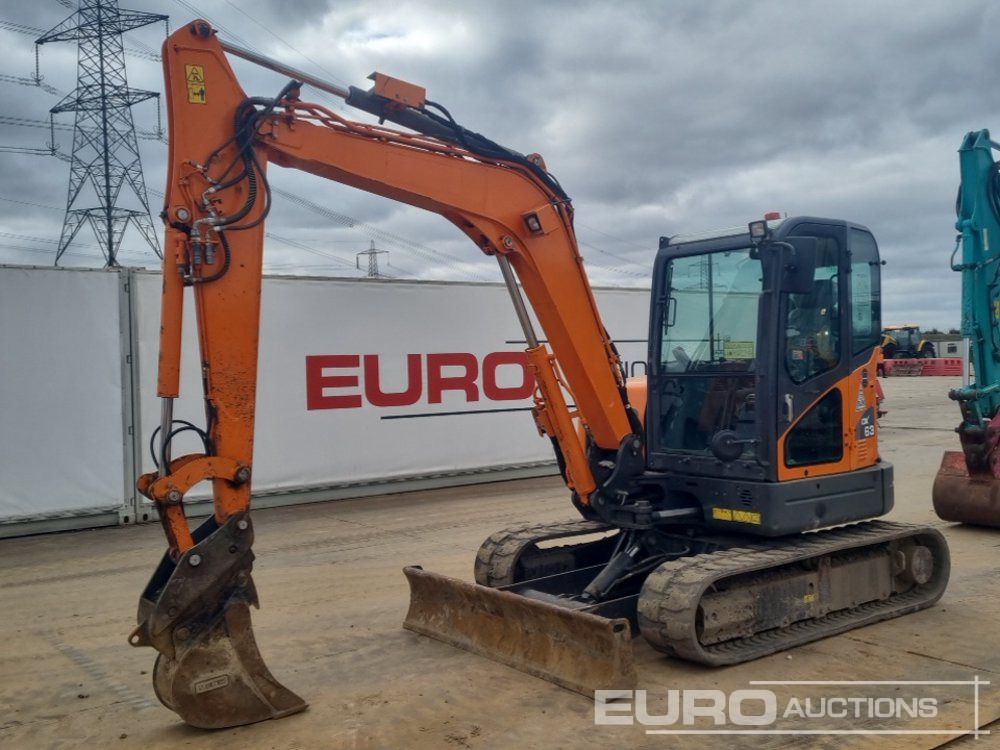 2021 Doosan DX63-3 - Mini rýpadlo: obrázok 1 2021 Doosan DX63-3 - Mini rýpadlo: obrázok 1