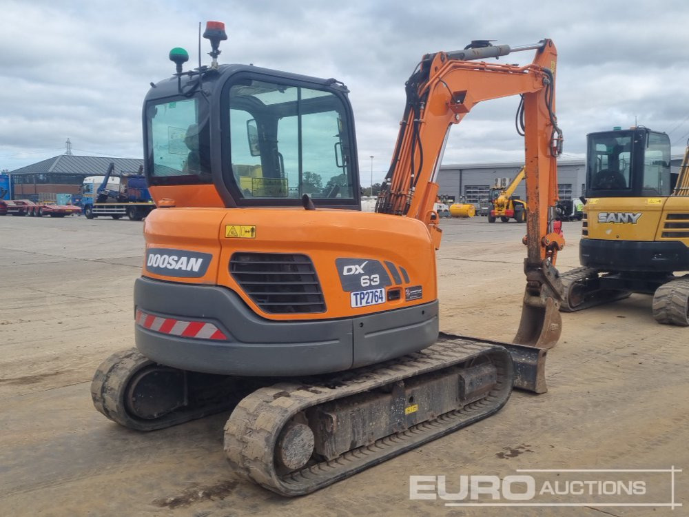 2021 Doosan DX63-3 - Mini rýpadlo: obrázok 5 2021 Doosan DX63-3 - Mini rýpadlo: obrázok 5