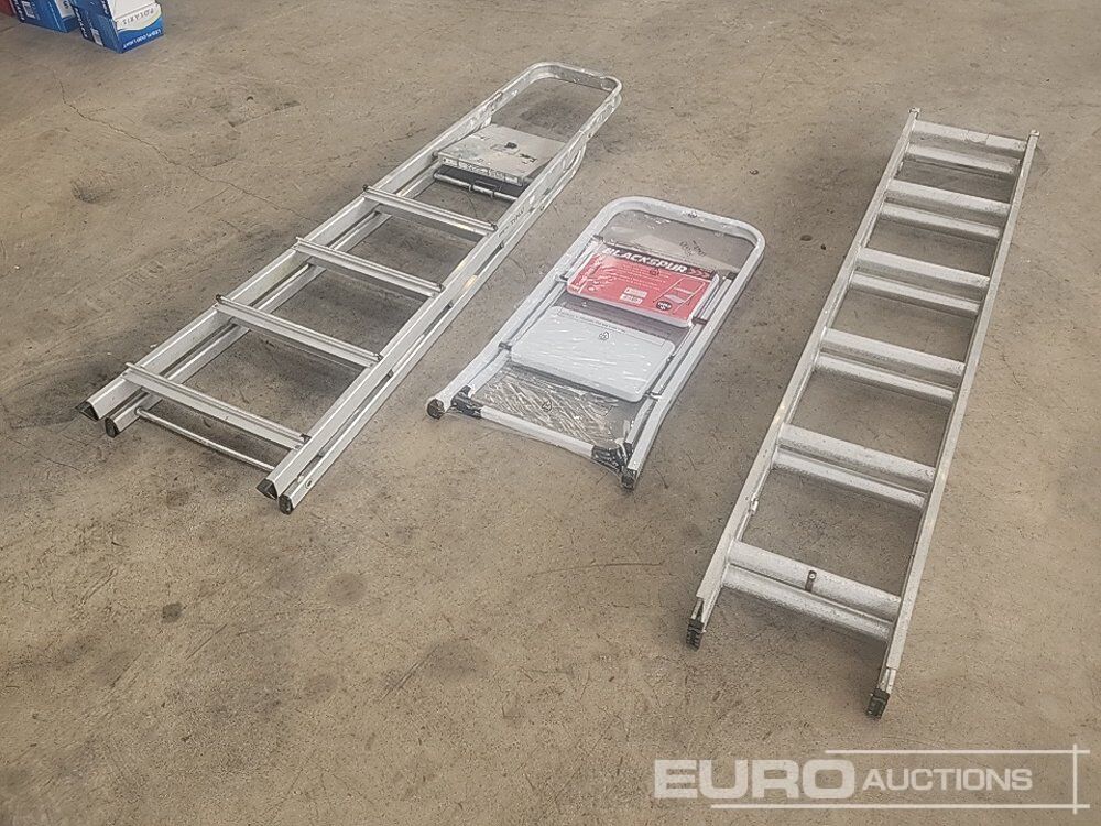 4 Tread Aluminium Step Ladder, 12 Rung Extending Ladder, 2 Tread Step Ladder - Stavebné zariadenia: obrázok 4 4 Tread Aluminium Step Ladder, 12 Rung Extending Ladder, 2 Tread Step Ladder - Stavebné zariadenia: obrázok 4