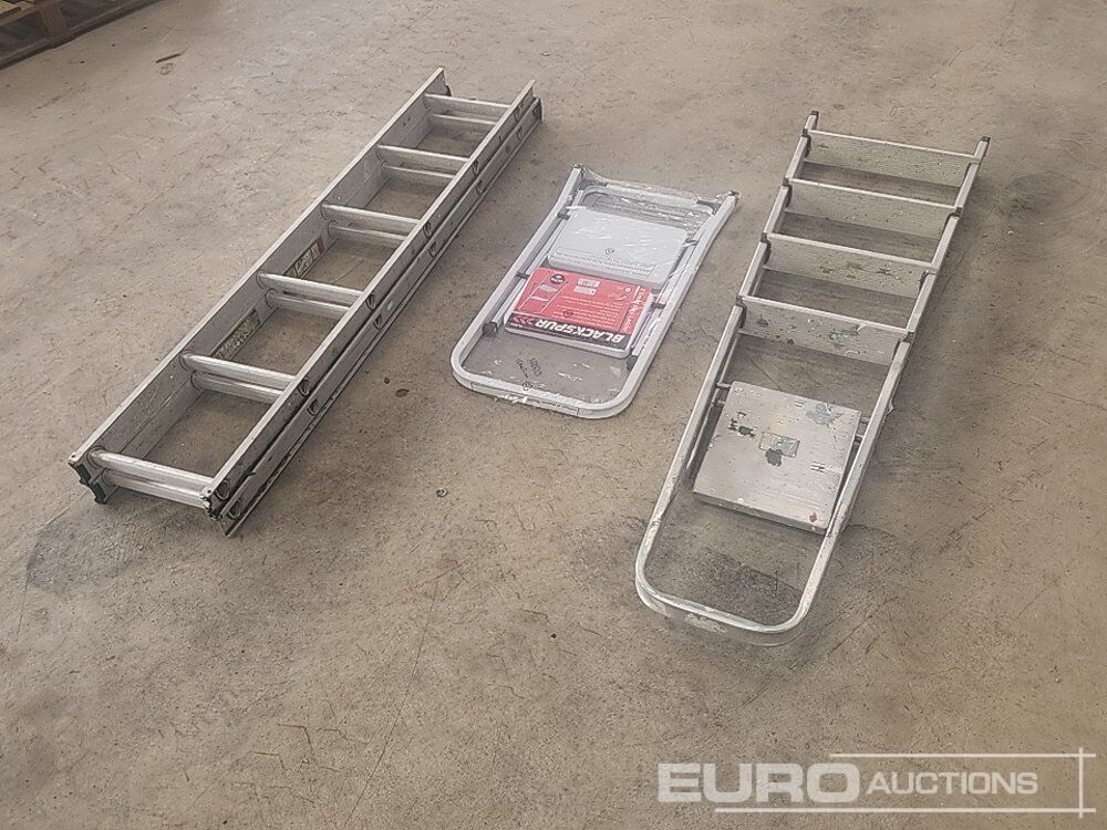 4 Tread Aluminium Step Ladder, 12 Rung Extending Ladder, 2 Tread Step Ladder - Stavebné zariadenia: obrázok 2 4 Tread Aluminium Step Ladder, 12 Rung Extending Ladder, 2 Tread Step Ladder - Stavebné zariadenia: obrázok 2