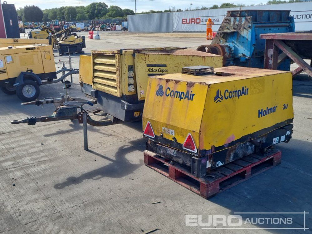 Comp Air Compressor (Engine Missing), Atlas Copco Single Axle Compressor (Engine Missing), Comp Air Single Axle Compressor (Engine Missing) - Vzduchový kompresor: obrázok 1 Comp Air Compressor (Engine Missing), Atlas Copco Single Axle Compressor (Engine Missing), Comp Air Single Axle Compressor (Engine Missing) - Vzduchový kompresor: obrázok 1