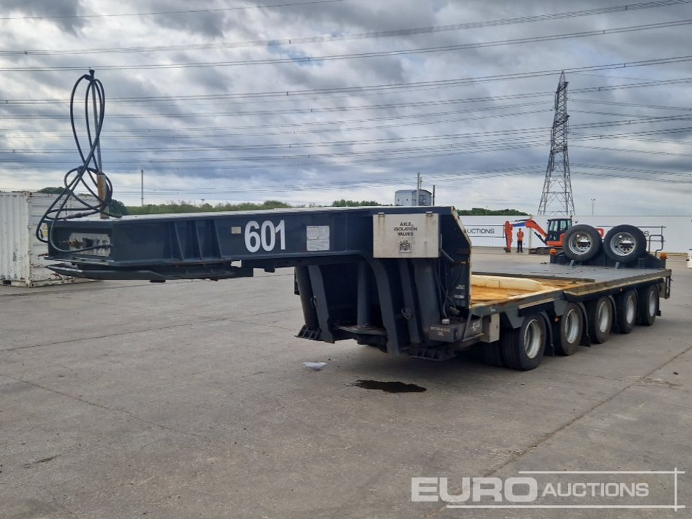 Crane Fruehauf 74 Ton 5 Axle Low Loader Trailer, Rear Steer - Náves podvalník: obrázok 1 Crane Fruehauf 74 Ton 5 Axle Low Loader Trailer, Rear Steer - Náves podvalník: obrázok 1