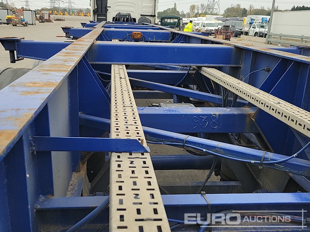 Plošinový/ Valníkový náves Dennison Trailers 4 Axle 40' Skeleton Trailer, Front Lift Axle, Twist Locks: obrázok 34