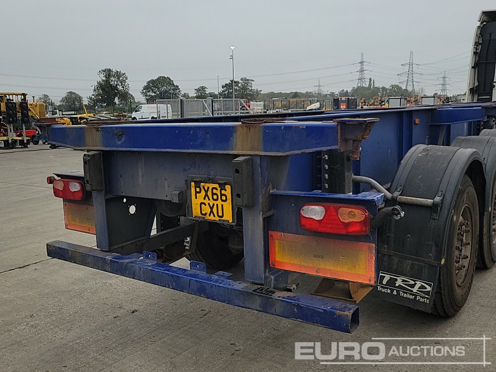 Plošinový/ Valníkový náves Dennison Trailers 4 Axle 40' Skeleton Trailer, Front Lift Axle, Twist Locks: obrázok 17