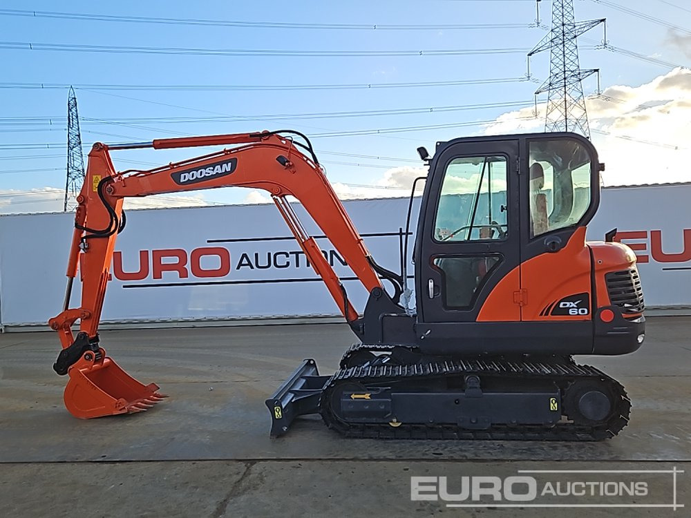 Doosan DX60 - Mini rýpadlo: obrázok 2 Doosan DX60 - Mini rýpadlo: obrázok 2