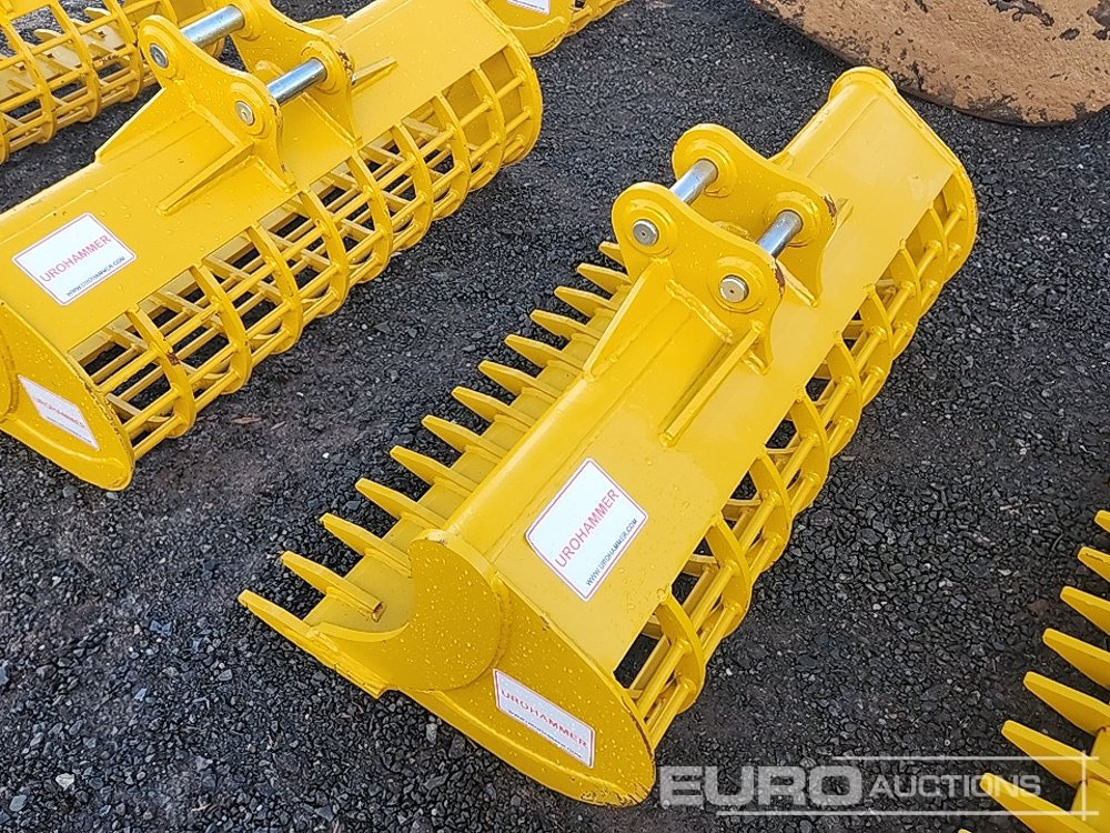 Unused 2025 Urohammer 48" 3T - 5T Rake Riddle Bucket to suit Mini Excavator - Lyžica: obrázok 2 Unused 2025 Urohammer 48" 3T - 5T Rake Riddle Bucket to suit Mini Excavator - Lyžica: obrázok 2