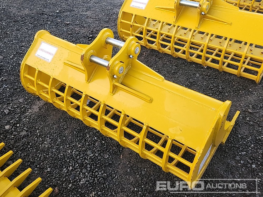 Unused 2025 Urohammer 48" 3T - 5T Rake Riddle Bucket to suit Mini Excavator - Lyžica: obrázok 3 Unused 2025 Urohammer 48" 3T - 5T Rake Riddle Bucket to suit Mini Excavator - Lyžica: obrázok 3