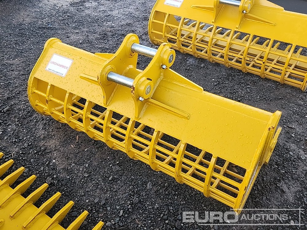 Unused 2025 Urohammer 48" 3T - 5T Rake Riddle Bucket to suit Mini Excavator - Lyžica: obrázok 3 Unused 2025 Urohammer 48" 3T - 5T Rake Riddle Bucket to suit Mini Excavator - Lyžica: obrázok 3