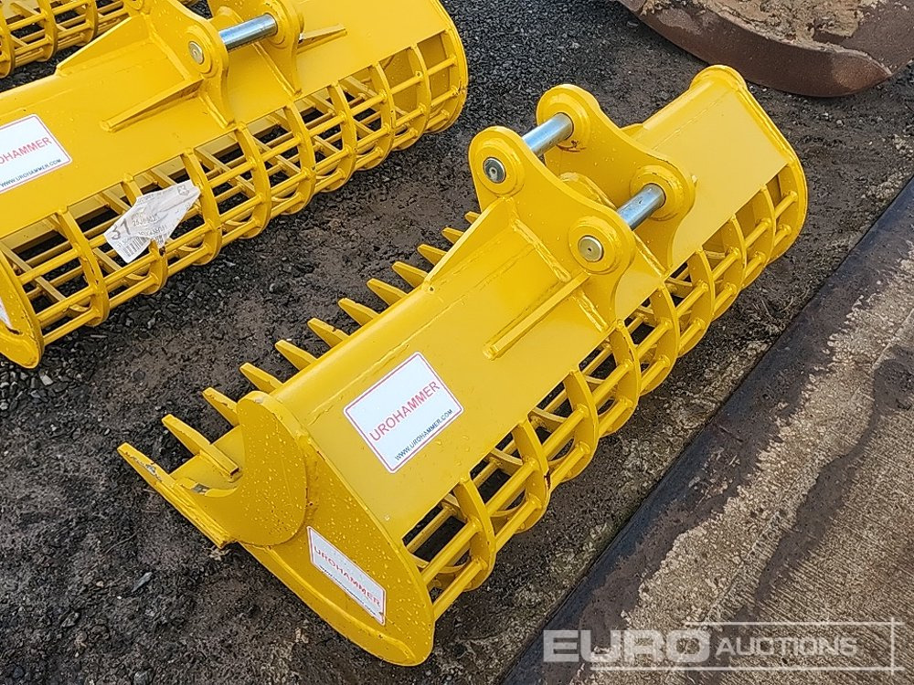 Unused 2025 Urohammer 48" 3T - 5T Rake Riddle Bucket to suit Mini Excavator - Lyžica: obrázok 2 Unused 2025 Urohammer 48" 3T - 5T Rake Riddle Bucket to suit Mini Excavator - Lyžica: obrázok 2
