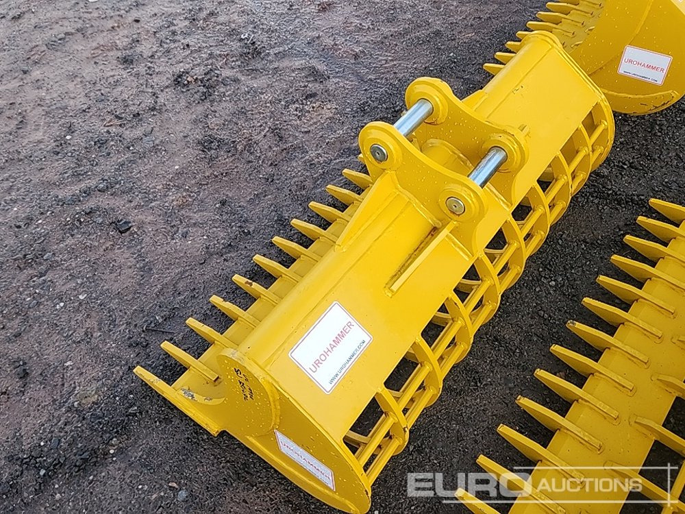 Unused 2025 Urohammer 48" 3T - 5T Rake Riddle Bucket to suit Mini Excavator - Lyžica: obrázok 2 Unused 2025 Urohammer 48" 3T - 5T Rake Riddle Bucket to suit Mini Excavator - Lyžica: obrázok 2