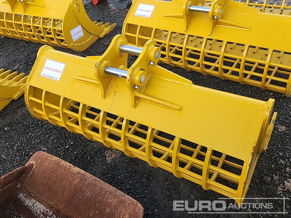 Unused 2025 Urohammer 48" 3T - 5T Rake Riddle Bucket to suit Mini Excavator - Lyžica: obrázok 3 Unused 2025 Urohammer 48" 3T - 5T Rake Riddle Bucket to suit Mini Excavator - Lyžica: obrázok 3