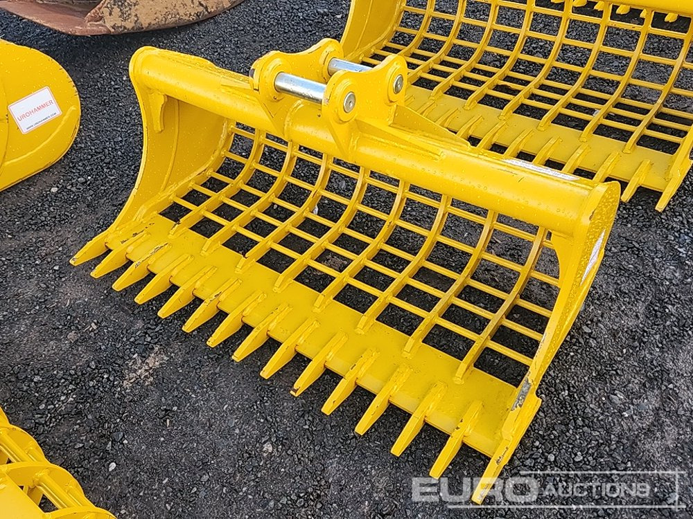 Unused 2025 Urohammer 48" 3T - 5T Rake Riddle Bucket to suit Mini Excavator - Lyžica: obrázok 1 Unused 2025 Urohammer 48" 3T - 5T Rake Riddle Bucket to suit Mini Excavator - Lyžica: obrázok 1