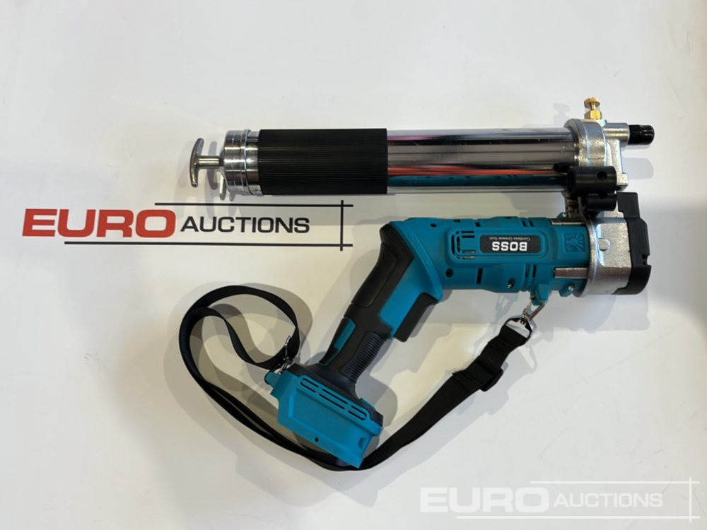 Vybavenie garáže/ Dielne Unused Boss 21 Volt Lithium Battery Cordless Grease Gun, 2 Batteries, Case, Shoulder Strap, Extension Pieces & Fittings: obrázok 12 Vybavenie garáže/ Dielne Unused Boss 21 Volt Lithium Battery Cordless Grease Gun, 2 Batteries, Case, Shoulder Strap, Extension Pieces & Fittings: obrázok 12