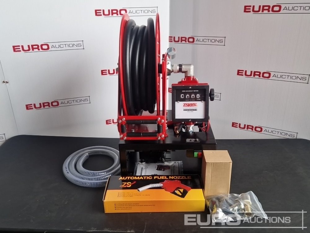 Unused Boss 24v Pump, Retractable Hose Reel, 10m Hose, Flow Meter - Stavebné zariadenia: obrázok 1 Unused Boss 24v Pump, Retractable Hose Reel, 10m Hose, Flow Meter - Stavebné zariadenia: obrázok 1