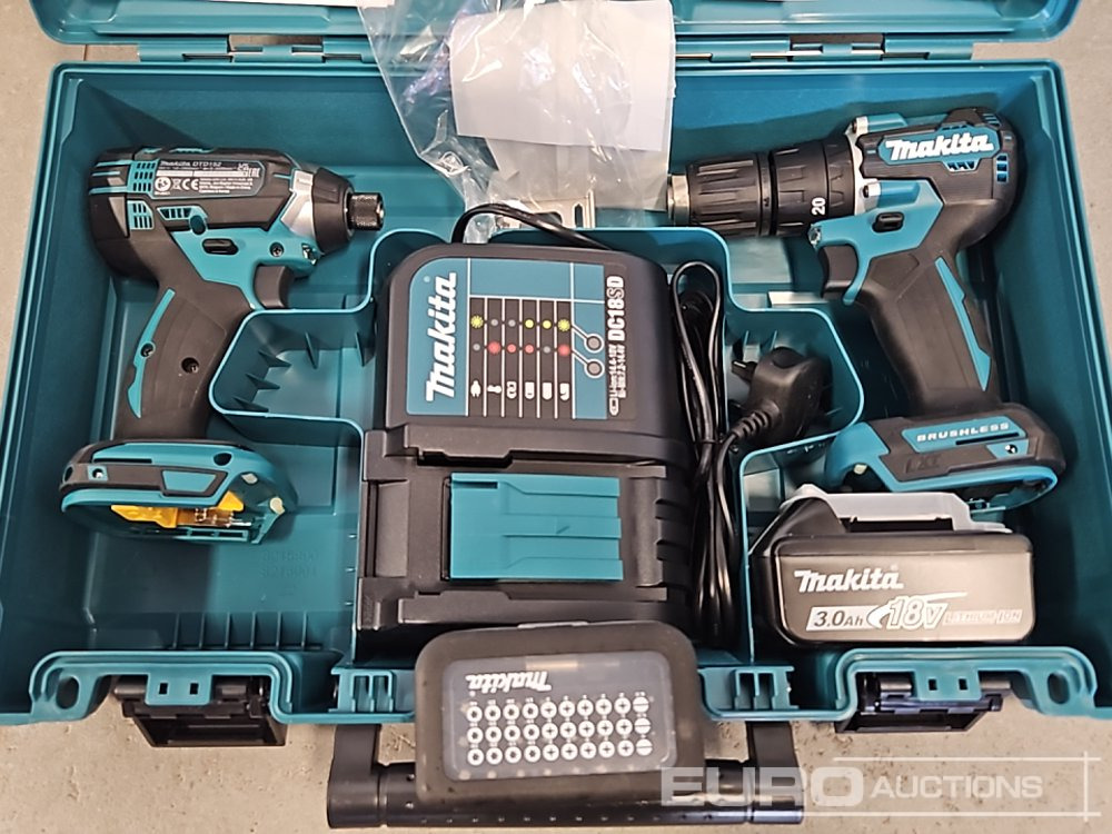 Unused Makita DHP453 18V LXT Combi Dril, Makita DTD152 18V LXT Impact Driver, Battery, Charger, Bit Set - Vybavenie garáže/ Dielne: obrázok 3 Unused Makita DHP453 18V LXT Combi Dril, Makita DTD152 18V LXT Impact Driver, Battery, Charger, Bit Set - Vybavenie garáže/ Dielne: obrázok 3