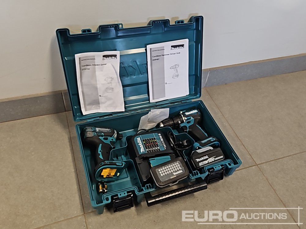 Unused Makita DHP453 18V LXT Combi Dril, Makita DTD152 18V LXT Impact Driver, Battery, Charger, Bit Set - Vybavenie garáže/ Dielne: obrázok 1 Unused Makita DHP453 18V LXT Combi Dril, Makita DTD152 18V LXT Impact Driver, Battery, Charger, Bit Set - Vybavenie garáže/ Dielne: obrázok 1