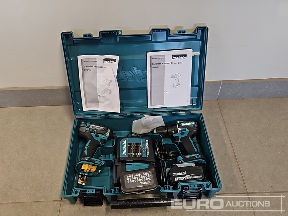 Unused Makita DHP453 18V LXT Combi Dril, Makita DTD152 18V LXT Impact Driver, Battery, Charger, Bit Set - Vybavenie garáže/ Dielne: obrázok 2 Unused Makita DHP453 18V LXT Combi Dril, Makita DTD152 18V LXT Impact Driver, Battery, Charger, Bit Set - Vybavenie garáže/ Dielne: obrázok 2