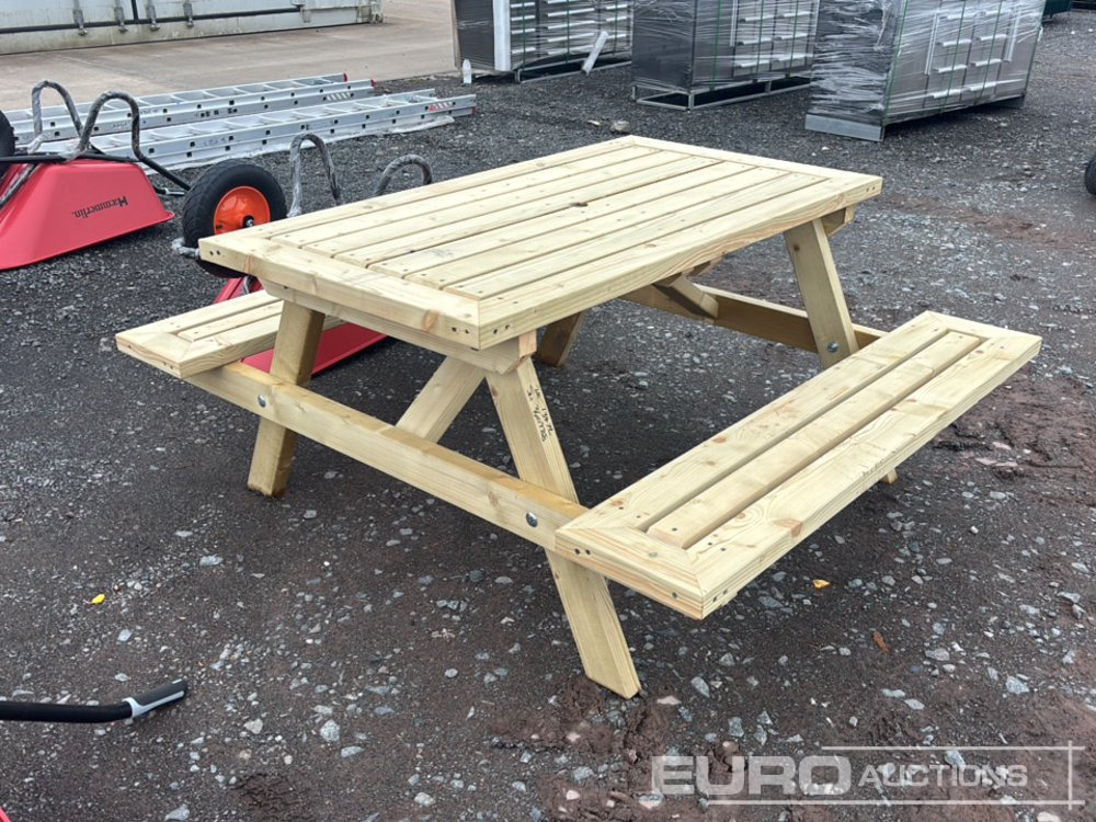 Unused Wooden Picnic Table - Stavebné zariadenia: obrázok 4 Unused Wooden Picnic Table - Stavebné zariadenia: obrázok 4