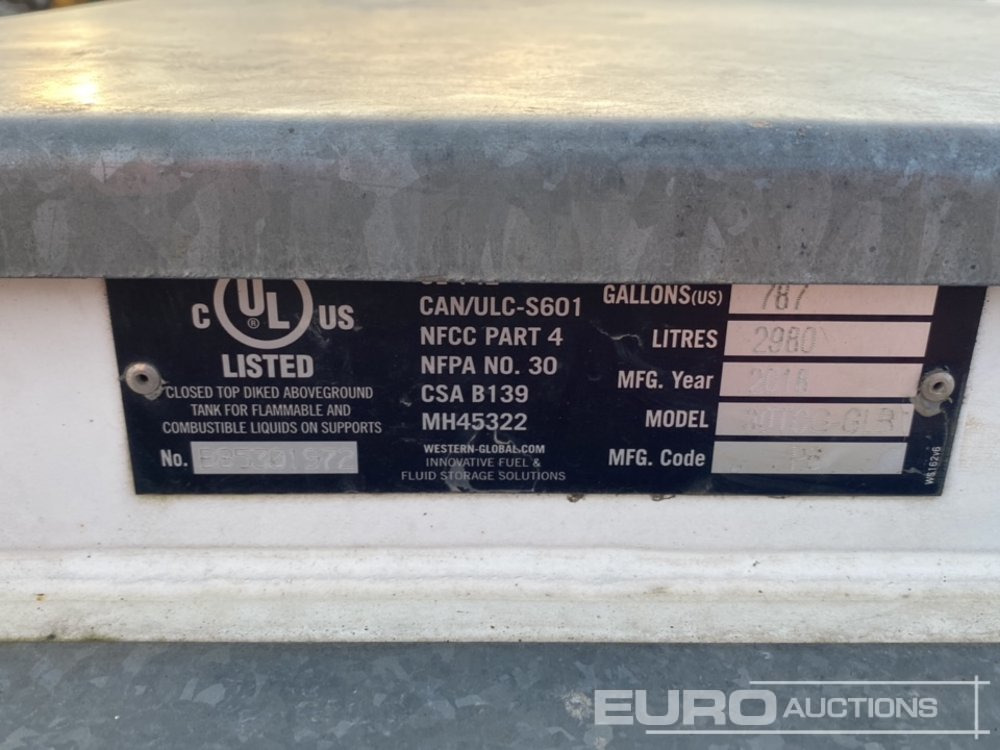 Skladovacia nádrž Western 2980 LitreStatic Bunded Fuel Bowser: obrázok 8