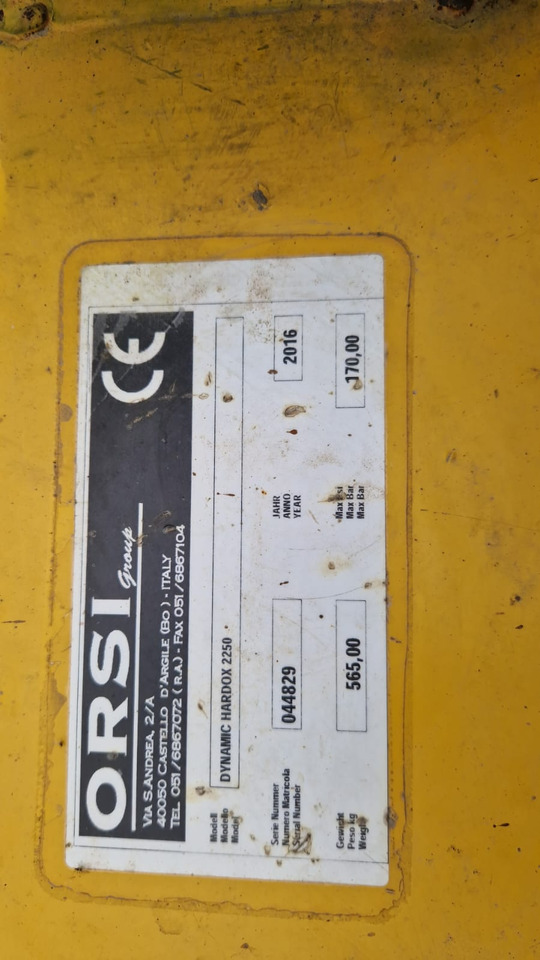 Orsi Trincia erba legna usata Dynamic Hardox 2250 - Kladivkový mulčovač: obrázok 2 Orsi Trincia erba legna usata Dynamic Hardox 2250 - Kladivkový mulčovač: obrázok 2