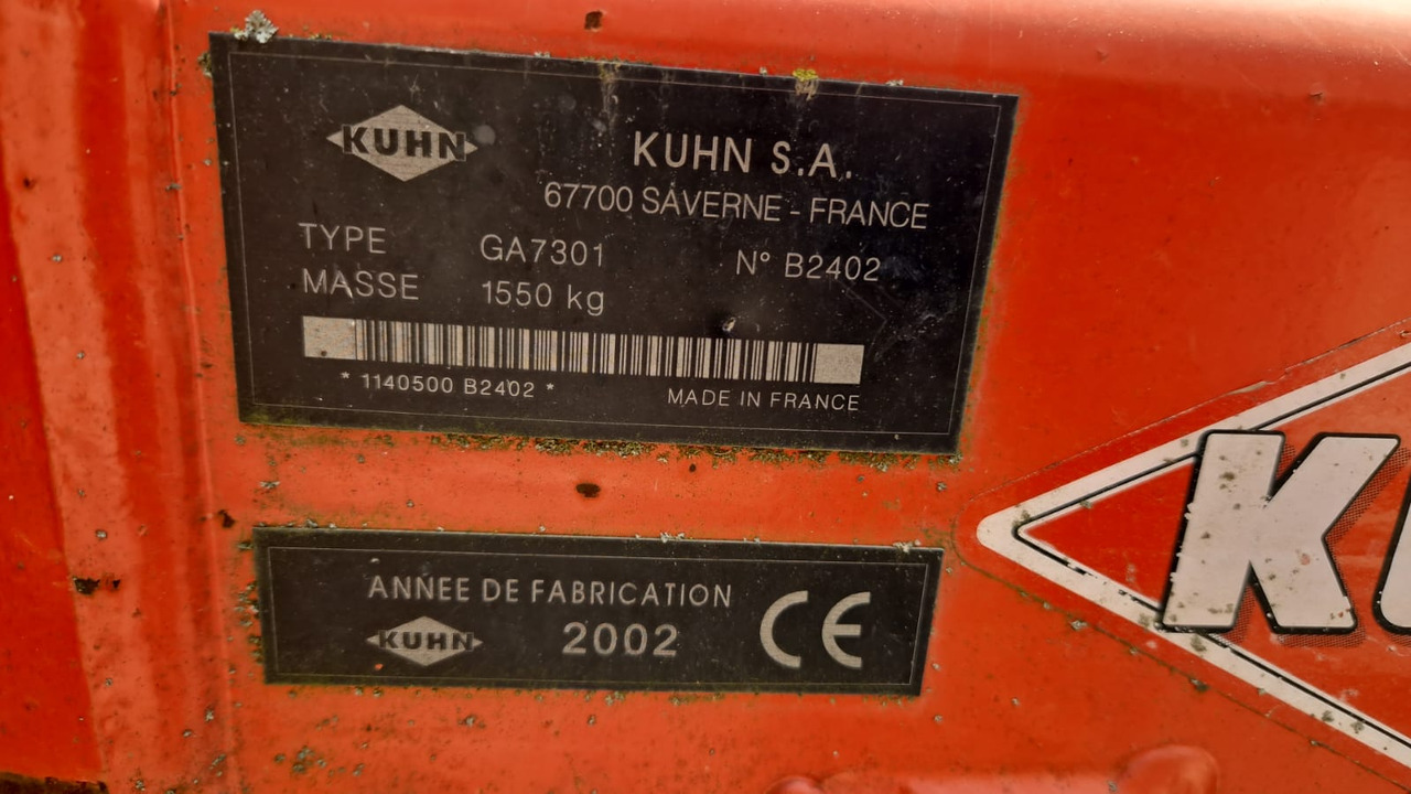 Ranghinatore usato Kuhn GA 7301 - Obracač sena: obrázok 5 Ranghinatore usato Kuhn GA 7301 - Obracač sena: obrázok 5