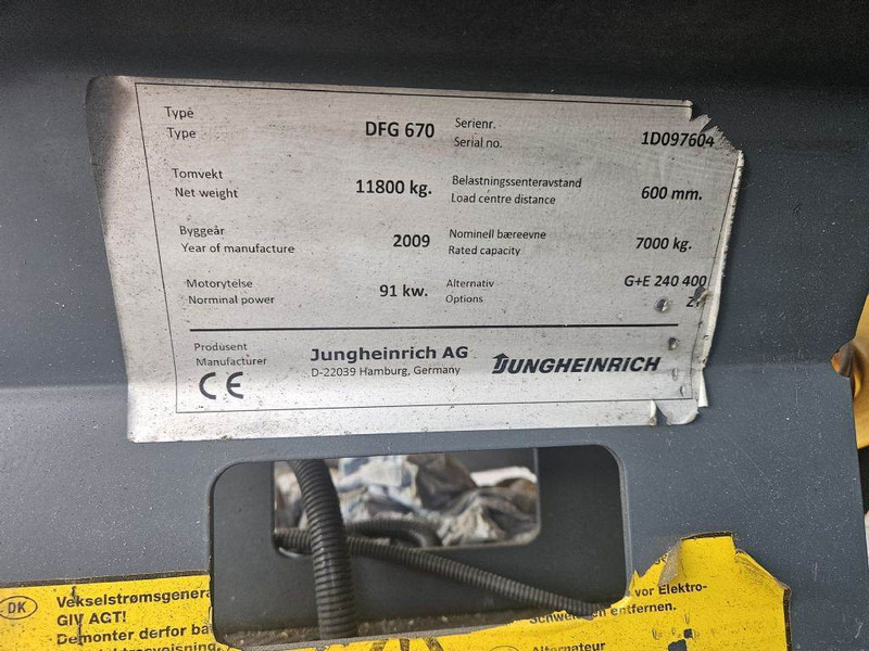 Jungheinrich DFG670 - Dieselový vysokozdvižný vozík: obrázok 5 Jungheinrich DFG670 - Dieselový vysokozdvižný vozík: obrázok 5