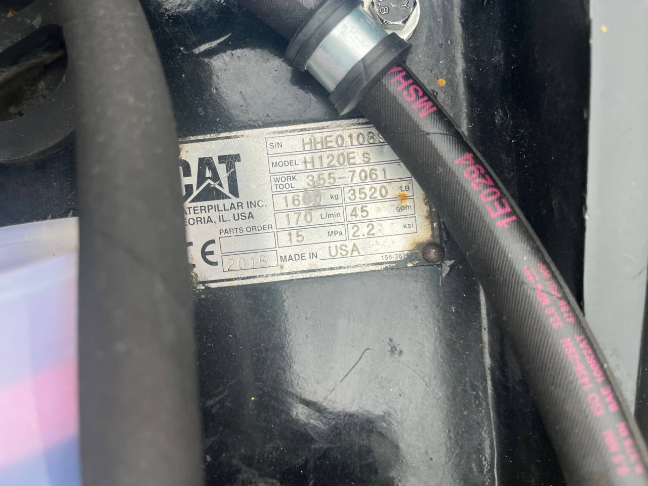 CAT H120S/CW40S/BRH - Hydraulické kladivo: obrázok 3 CAT H120S/CW40S/BRH - Hydraulické kladivo: obrázok 3