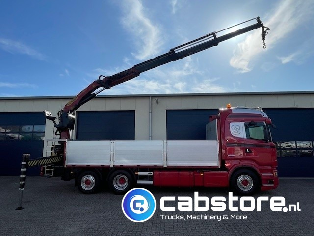 Scania R520 LB6X2*4HNB Euro 6 - Bouwjaar 2013 - Highline - Opticruise - Open box + Palfinger PK 24001-K B Autolaadkraan - Good condition ! - Valníkový/ Plošinový nákladný automobil, Auto s hydraulickou rukou: obrázok 3 Scania R520 LB6X2*4HNB Euro 6 - Bouwjaar 2013 - Highline - Opticruise - Open box + Palfinger PK 24001-K B Autolaadkraan - Good condition ! - Valníkový/ Plošinový nákladný automobil, Auto s hydraulickou rukou: obrázok 3
