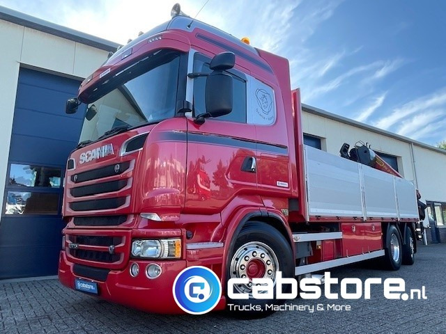 Scania R520 LB6X2*4HNB Euro 6 - Bouwjaar 2013 - Highline - Opticruise - Open box + Palfinger PK 24001-K B Autolaadkraan - Good condition ! - Valníkový/ Plošinový nákladný automobil, Auto s hydraulickou rukou: obrázok 1 Scania R520 LB6X2*4HNB Euro 6 - Bouwjaar 2013 - Highline - Opticruise - Open box + Palfinger PK 24001-K B Autolaadkraan - Good condition ! - Valníkový/ Plošinový nákladný automobil, Auto s hydraulickou rukou: obrázok 1