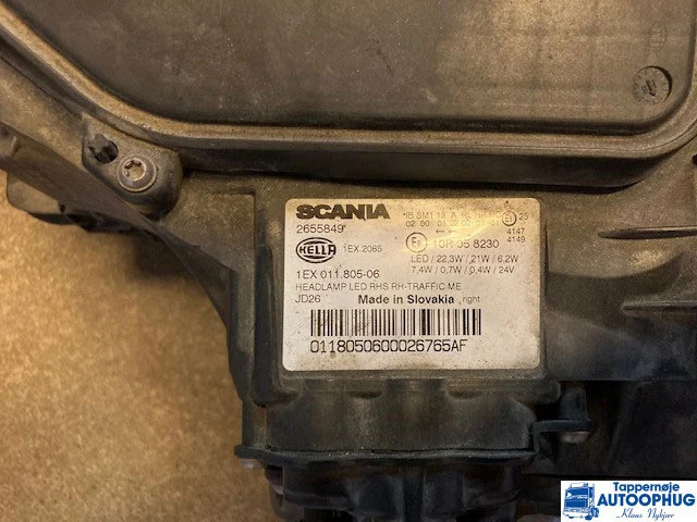 Scania N.G.S Headlamp RH LH P/N: 2655849 / 2655848 - Elektrický systém pre Nákladné auto: obrázok 1 Scania N.G.S Headlamp RH LH P/N: 2655849 / 2655848 - Elektrický systém pre Nákladné auto: obrázok 1