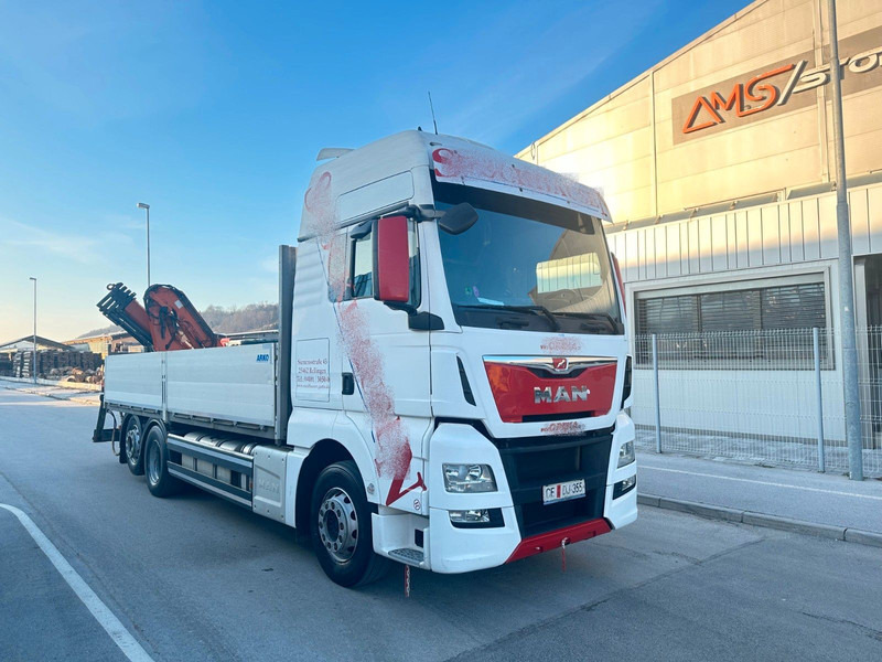 MAN TGX 26.440 - Valníkový/ Plošinový nákladný automobil, Auto s hydraulickou rukou: obrázok 1 MAN TGX 26.440 - Valníkový/ Plošinový nákladný automobil, Auto s hydraulickou rukou: obrázok 1