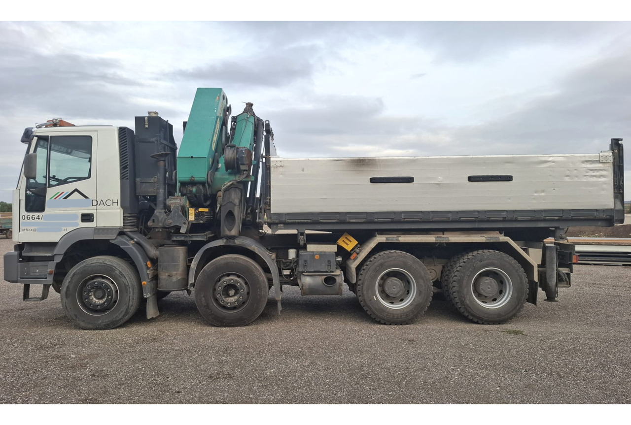 IVECO 480 EUROTRAKKER 8x4/TÜV/Palfinger PK 44002 G/MEILLER - Sklápač, Auto s hydraulickou rukou: obrázok 1 IVECO 480 EUROTRAKKER 8x4/TÜV/Palfinger PK 44002 G/MEILLER - Sklápač, Auto s hydraulickou rukou: obrázok 1
