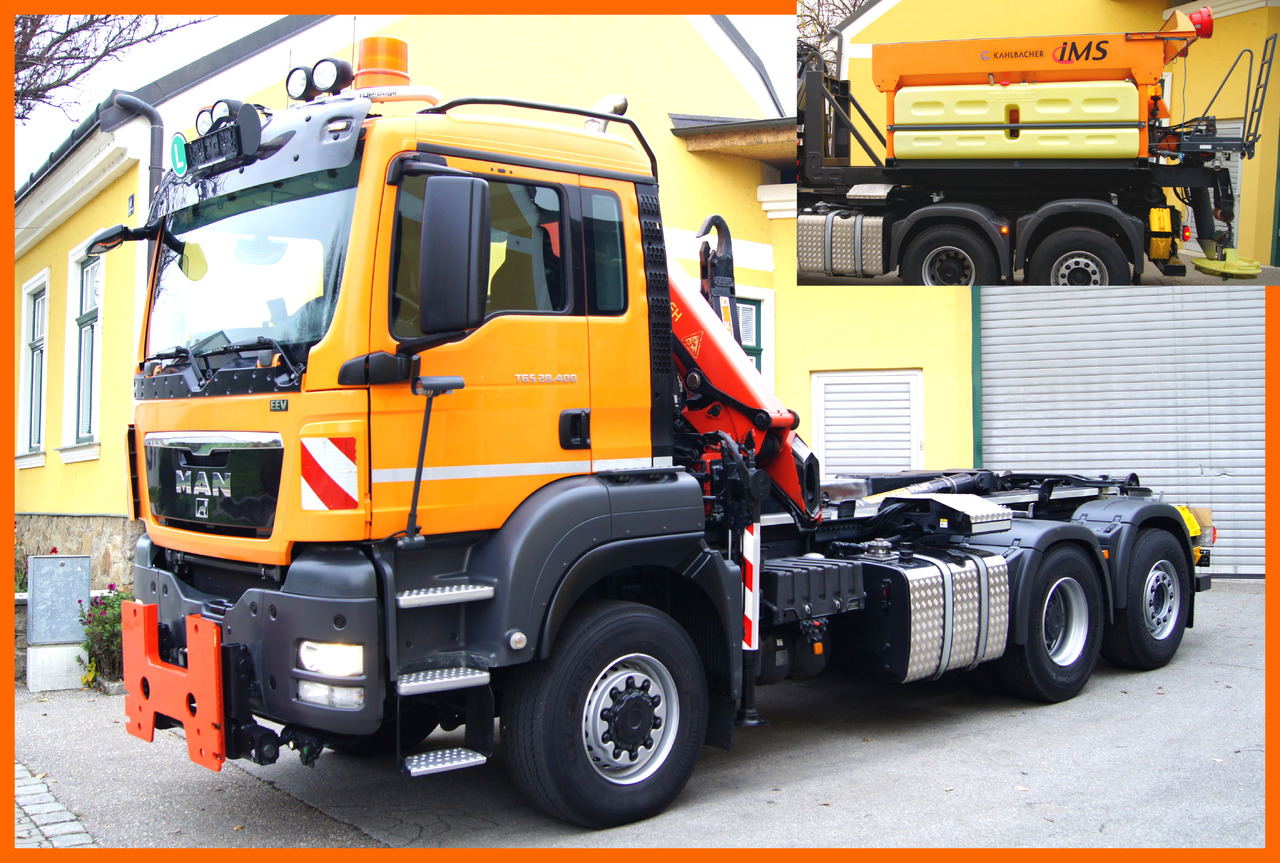 MAN TGS 28.400 BL 6x4-4/PK 12002 D/PALIFT/Winterdienst/Streuer/Pflug - Sklápač, Auto s hydraulickou rukou: obrázok 1 MAN TGS 28.400 BL 6x4-4/PK 12002 D/PALIFT/Winterdienst/Streuer/Pflug - Sklápač, Auto s hydraulickou rukou: obrázok 1