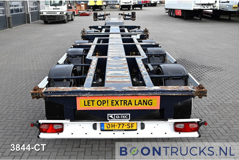 Náves preprava kontajnerov/ Výmenná nadstavba D-Tec CT-53-04D COMBITRAILER | 2x20-30-40-45ft HC * 3x LIFT AXLE * 2x STEERING * NL TRAILER * LZV * APK 03-2026: obrázok 7