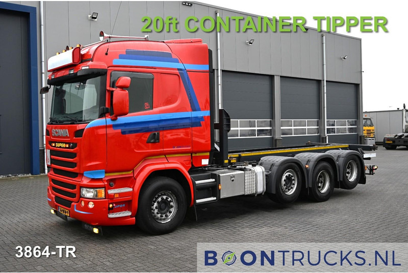 Scania R450 8x2 | EURO6 * CONTAINER TRANSPORT * 20ft TIPPING * NL TRUCK * APK 02-2026 - Kontejnérový podvozek/ Výměnná nástavba: obrázok 1 Scania R450 8x2 | EURO6 * CONTAINER TRANSPORT * 20ft TIPPING * NL TRUCK * APK 02-2026 - Kontejnérový podvozek/ Výměnná nástavba: obrázok 1