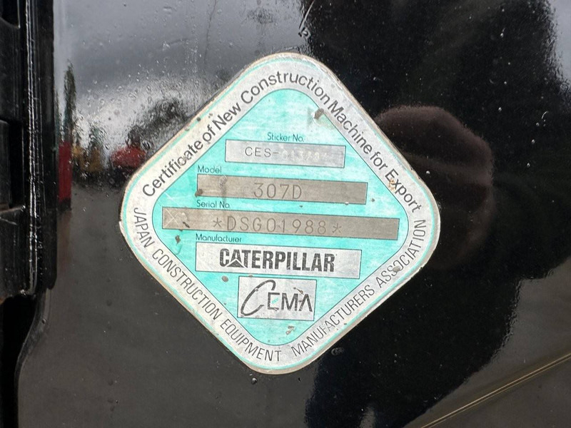 Pásové rýpadlo Caterpillar 307D: obrázok 19 Pásové rýpadlo Caterpillar 307D: obrázok 19