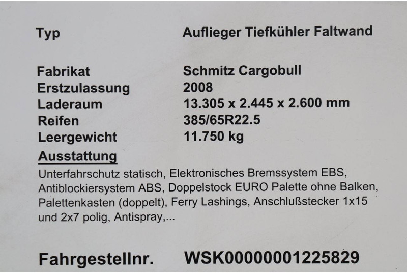 Schmitz Cargobull SKO 24 - Náves chladírenské: obrázok 3 Schmitz Cargobull SKO 24 - Náves chladírenské: obrázok 3