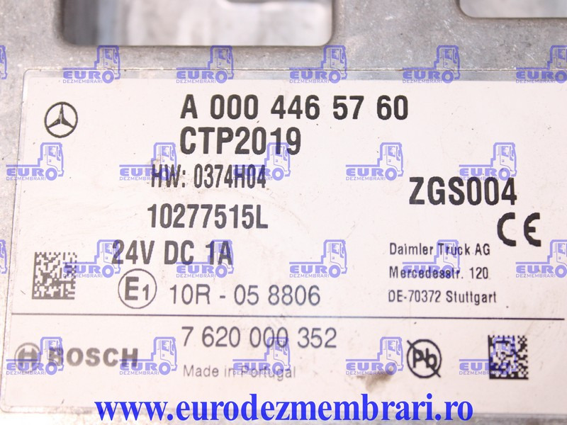 CALCULATOR CTP2019 MERCEDES ACTROS MP5 A0004465760 - Riadiaca jednotka pre Nákladné auto: obrázok 3 CALCULATOR CTP2019 MERCEDES ACTROS MP5 A0004465760 - Riadiaca jednotka pre Nákladné auto: obrázok 3