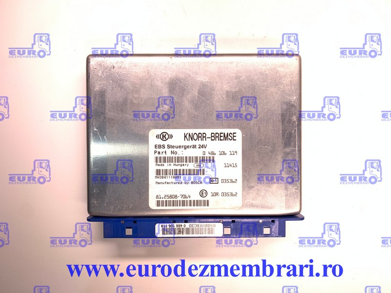 CALCULATOR EBS MAN TGX 81.25808.7064, 0486106119 - Riadiaca jednotka pre Nákladné auto: obrázok 1 CALCULATOR EBS MAN TGX 81.25808.7064, 0486106119 - Riadiaca jednotka pre Nákladné auto: obrázok 1